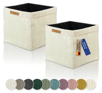 Produktbild von Lycce Kallax Boxen Cord, faltbare Aufbewahrungsboxen 33x33xH31cm