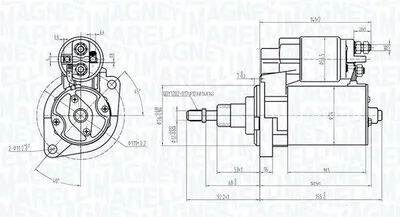 Produktbild von MAGNETI MARELLI 063720601010 Starter Anlasser 1,4kW für VW PASSAT Variant (3A5, 35I) 12V