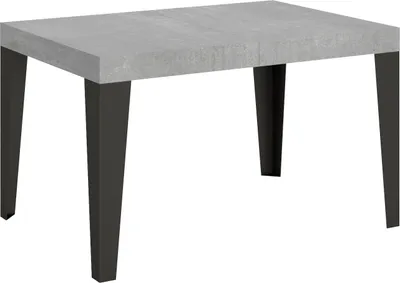 Produktbild von Ausziehbarer Tisch 90x130/390 cm Gestell Flame Cement Anthrazit