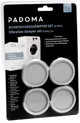 Image de Padoma 10093056 Amortisseurs de vibrations (4 pièces)universels pour lave-linge séchoir