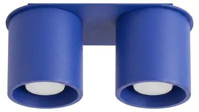 Immagine prodotto di Plafoniera ORBIS 2 oltremare 2xGU10  10W alluminio 12x10x26cm Sollux Lighting