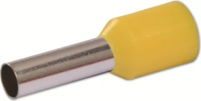 Produktbild von QUADRIOS Aderendhülse 22C431, 6 mm², Gelb, Teilisoliert, 100 Stück