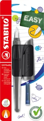 Immagine prodotto di STABILO EASYbuddy Twilight Sky stilografica ergonomica per la scuola - pennino L - mancino - nero