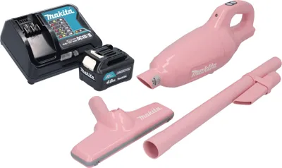 Produktbild von Makita CL 108 FDSM1P Akku Staubsauger 12 V max. 0,6 L pink + 1x Akku 4,0 Ah + Ladegerät