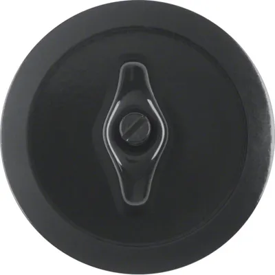 Immagine prodotto di Elemento centrale Hager con manopola WTW1000BG Serie 1930, nero lucido