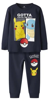 Produktbild von NAME IT Jungen Nmmostyr Pokemon Ls Nightset Sky, Navy Blazer, 92 cm