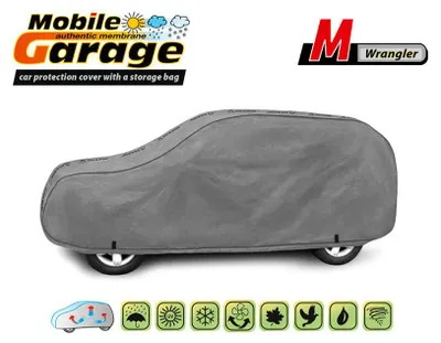 Obrázek produktu pro Kvalitní kryt na kužel pro Jeep Wrangler, řada Mobile Garage, velikost M 385–425 cm x 150–160 cm