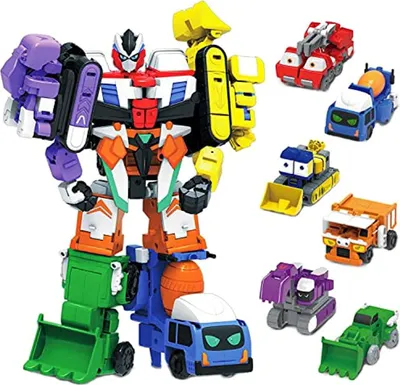 Image de robot Transformer démontable 6 en 1, kit de construction DIY, 3 ans et plus