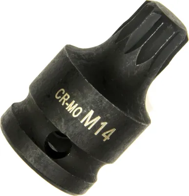 Image de M14 Kraft IMPACT Bit Douille 12 pans VIELZAHN XZN CR-MO (COURT)