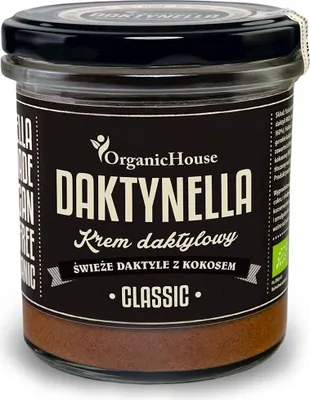 Zdjęcie produktu dla KREM KOKOS - DAKTYLE MEDJOOL CLASSIC BEZGLUTENOWY280 g - ORGANICHOUSE (DAKTYNELLA)
