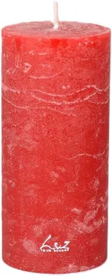 Image de Bougies chauffe-plat rouges, diamètre de 7 cm, hauteur de 15 cm, lot de 2, pour la décoration