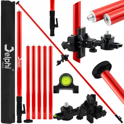 Produktbild von Delphi Tools Teleskopstange für Laser 10-420 cm - 5/8 Zoll Gewinde - Deckenstütze für Kreuzlinienlaser