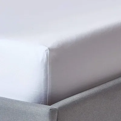 Produktbild von Spannbettlaken, glatt, 100% ägyptische Baumwolle, 400 Fäden/cm², 140 x 200 cm, weiß