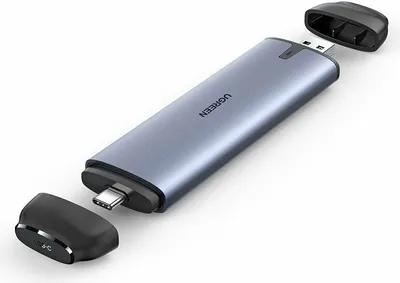 Immagine prodotto di Ugreen M.2 SSD bay USB Tipo C 3.2 Gen 1 (SuperSpeed USB 5 Gbps) B Key grigio (CM298 70533)
