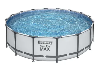 Zdjęcie produktu dla Bestway 5612Z Basen ogrodowy Steel Pro MAX 4.88mx 1.22 Zestaw basenowy z filtracją nabojową
