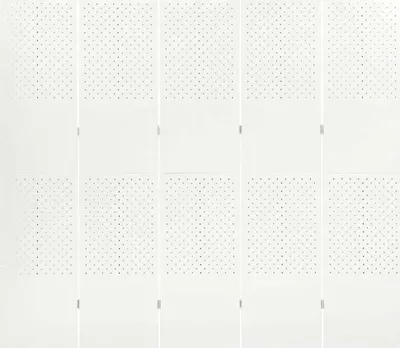 Image de séparation de pièce 5 pièces blanc 200x180 cm acier