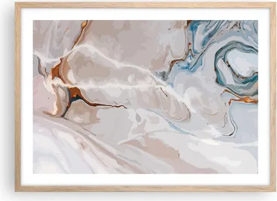 Produktbild von Gerahmtes Poster - Rahmen in heller Eiche - Abstraktion modern - 70x50 cm - Wand Bild - Wanddeko - Wandbilder - Wandposter - Bilderrahmen - Bilder - Kunstdruck - Wandbild - P2NAA70x50-4050
