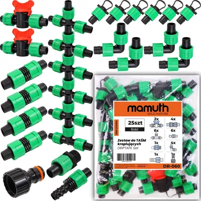 Immagine prodotto di Zestaw do TAŚM kroplujących 25szt. SET DRIPTAPE DR-060 MAMUTH