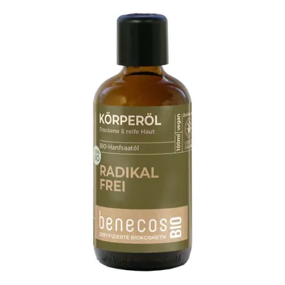 Produktbild von Benecos Körperöl Hanfsaatöl 100ml kaltgepresst hautpflegend für trockene & reife Haut