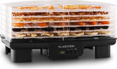 Produktbild von Klarstein Bananarama, sušička potravín, 550W, 6 políc, recirkulácia, LCD, čierna