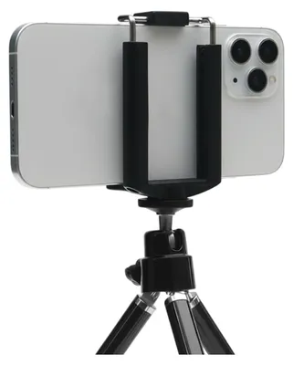 Image de Support de téléphone portable pour trépied Universel - Avec fixation par clip - Noir