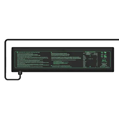 Image de Tapis chauffant Pour Germination de Plantes, Tapis chauffant Tapis chauffant Reptile Terrarium Brasserie Température Coussin chauffant Animaux Mat Réchauffeur Lit Tapis, 10x52.5cm