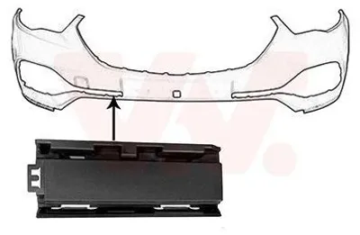 Image de VAN WEZEL Moulure de pare-chocs avant droit pour OPEL GRANDLAND X (A18)