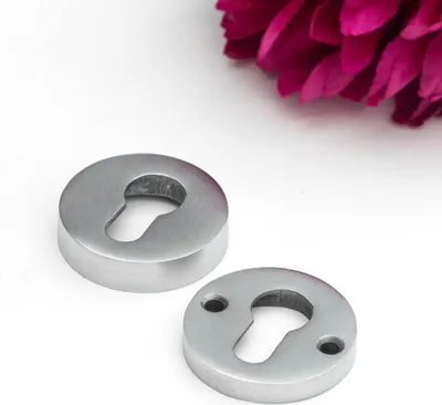 Produktbild von Schlüsselrosette für Haustüren(einzeln) - Sicherheitsrosette |PZ| Nickel matt