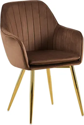 Obrázok produktu pre Zamatová jedálenská stolička - moderná stolička, maximálne pohodlie a ergonómia, robustný kovový rám