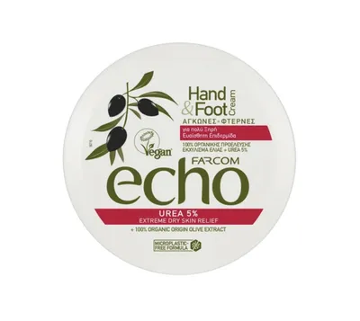 Image de Crème nourrissante pour les mains et les pieds Echo, à l'urée 5%, 200 ml