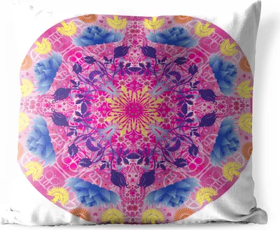 Produktbild von MuchoWow® Outdoor Kissen - Mandala bunt - 45x45 cm - Wetterfest - Lounge Kissen - Fotokissen - Dekoratives Kissen