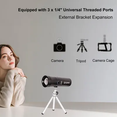 Image de Lampe torche LED portable RGB pour la photographie, 4 couleurs, 7500 mAh, en alliage d'aluminium, rechargeable, pour éclairage d'appoint