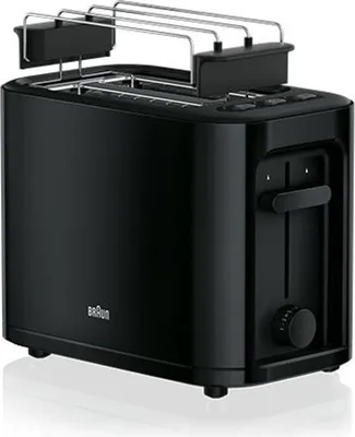 Obrázok produktu pre Braun HT3010BK, 2 krajcov, Čierna, Tlačidlá, Otočné, 1000 W, 297 mm, 286 mm