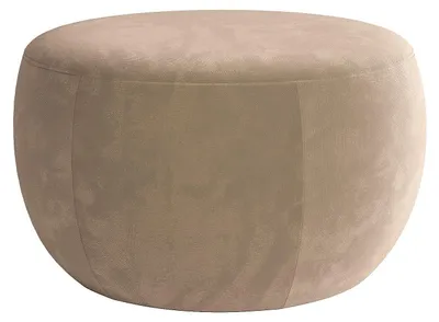 Produktbild von Velours-Hocker in Taupe SIRAYO