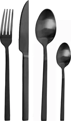 Produktbild von Pintinox 24tlg. Besteck-Set DUKE "Satin Carbon"