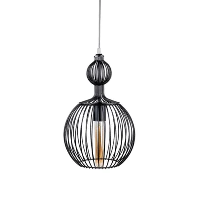Zdjęcie produktu dla Bodek | Lampa wisząca - Flutto Nera - Czarny - Nowoczesny design - Idealna do jadalni i salonu - Oświetlenie wiszące