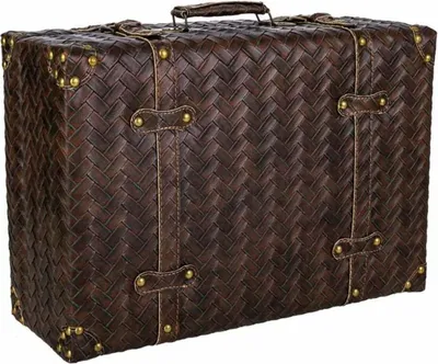 Zdjęcie produktu dla Walizka dekoracyjna Alexandra House Living Brown Polyskin MDF Wood Vintage 16 x 30 x 44 cm