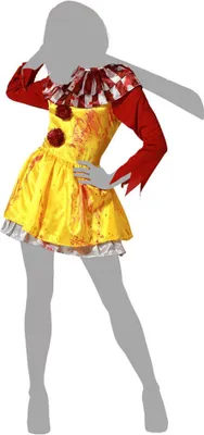 Produktbild von Verkleidung Blutiger Clown Damen - XS/S