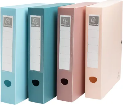 Produktbild von Exacompta Archivbox 60mm Skandi-Farben sortiert 500 Blatt DIN A4