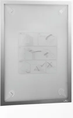 Obrázek produktu pro DURABLE Inforáme?ek DURAFRAME® WALLPAPER A3, st?íbrná, 484423