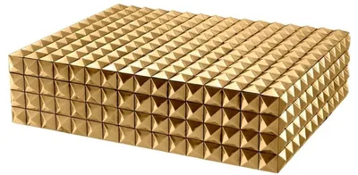 Obrázek produktu pro Casa Padrino šperkovnice / šperkovnice s víkem zlatá 40 x 30 x v. 10 cm - doplňky
