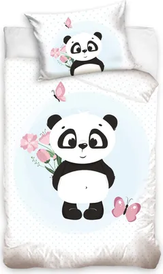 Produktbild von Pościel bawełniana dziecięca Panda 100 x 135 [cm]