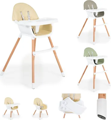 Produktbild von Cangaroo Kinderstuhl 2-in-1 Holz Beige