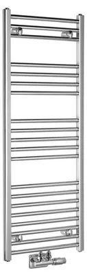 Zdjęcie produktu dla Aqualine ALYA – grzejnik łazienkowy prosty 400 x 1188 mm, przyłącze środkowe, chrom