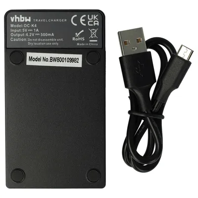 Produktbild von vhbw USB-C Ladegerät kompatibel mit Panasonic Lumix DMC-FS50K, DMC-FS50P, DMC-FH10V, DMC-FS50, DMC-FS50S Kamera - Ladeschale + USB-C Kabel Ladeanzeige