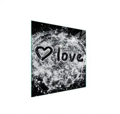 Produktbild von Glasschutzplatte Für Herd 50X52 Herz