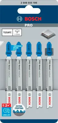 Produktbild von PRO Metal medium T121AFC Stichsägeblatt, 92 mm, 5-tlg.
