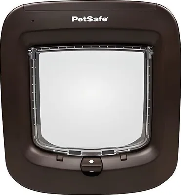 Produktbild von PETSAFE Mikrochip-Katzenklappe – Braun