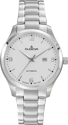 Obrázok produktu pre Dámske náramkové hodinky DUGENA Tresor Woman automatic, automatický strojček, puzdro z nehrdzavejúcej ocele, zafírové sklíčko, náramok z nehrdzavejúcej ocele, sklápacia spona s tlačidlom, 10 barov