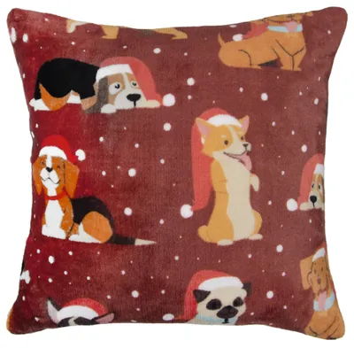 Produktbild von Weihnachtskissenbezug 40x40 Winter Fellows Red Dogs
